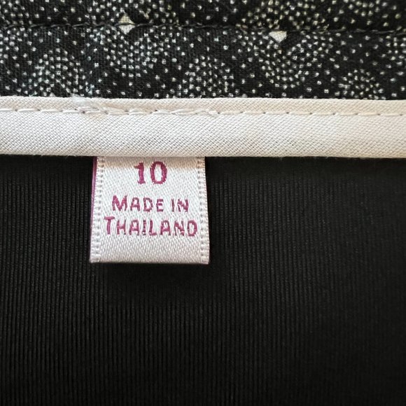 Peter Millar Women's Black Geometric Cotton Skort Size 10 Pockets Golf Tennis - Picture 6 of 7